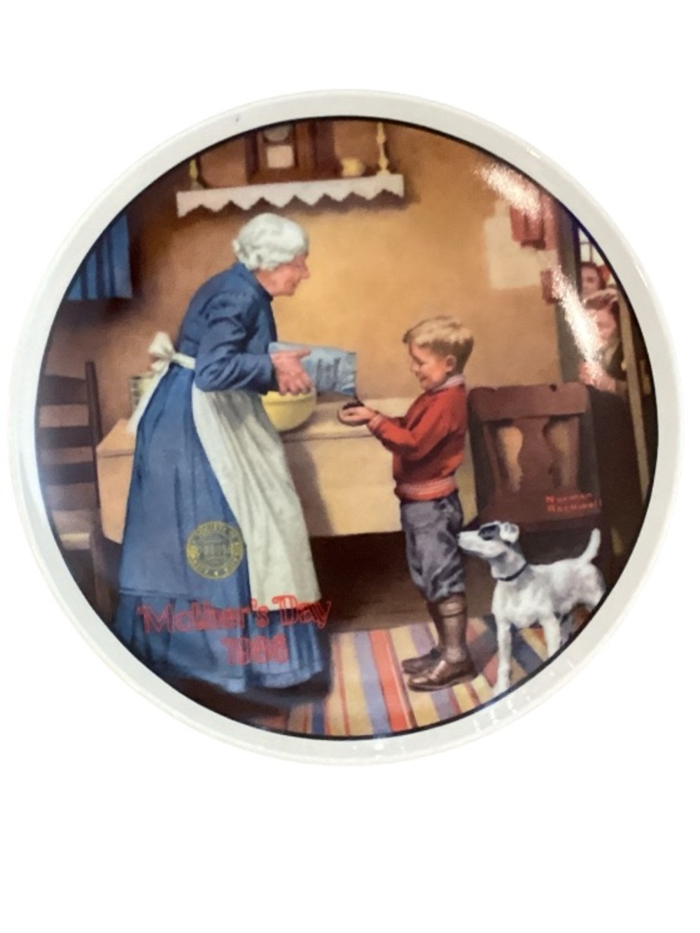 Knowles 1986 Norman Rockwell Pantry Raid Collector Plate w/Box & Certificate